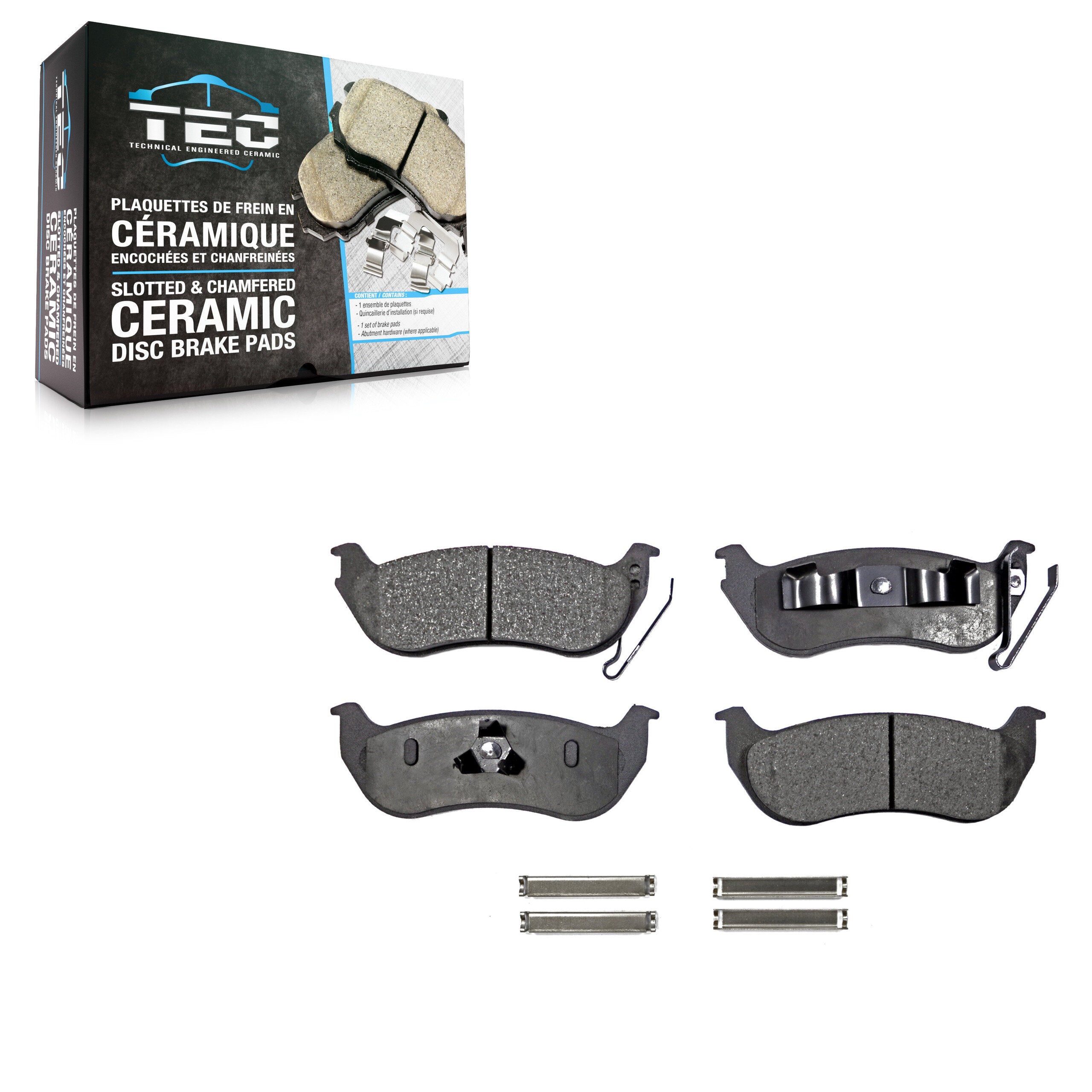 TEC TEC-981 Disc Brake Pad for 2003-2010 Ford Explorer Sport Trac, Ford Explorer, Jeep TJ - Rear