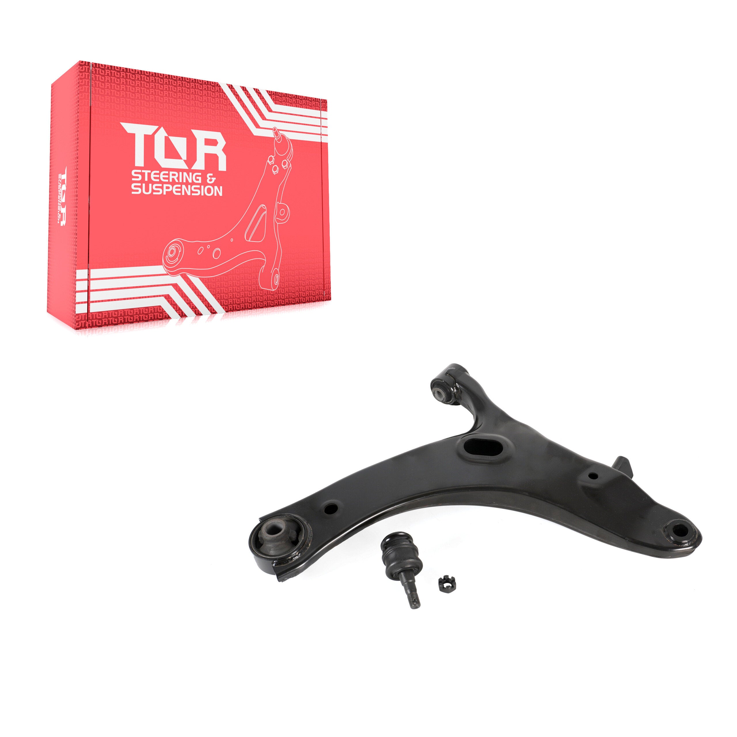 TOR TOR-CB4011 Suspension Control Arm and Ball Joint Assembly for 2009-2014 Subaru WRX, Subaru Impreza, Subaru Forester - Front Right Lower