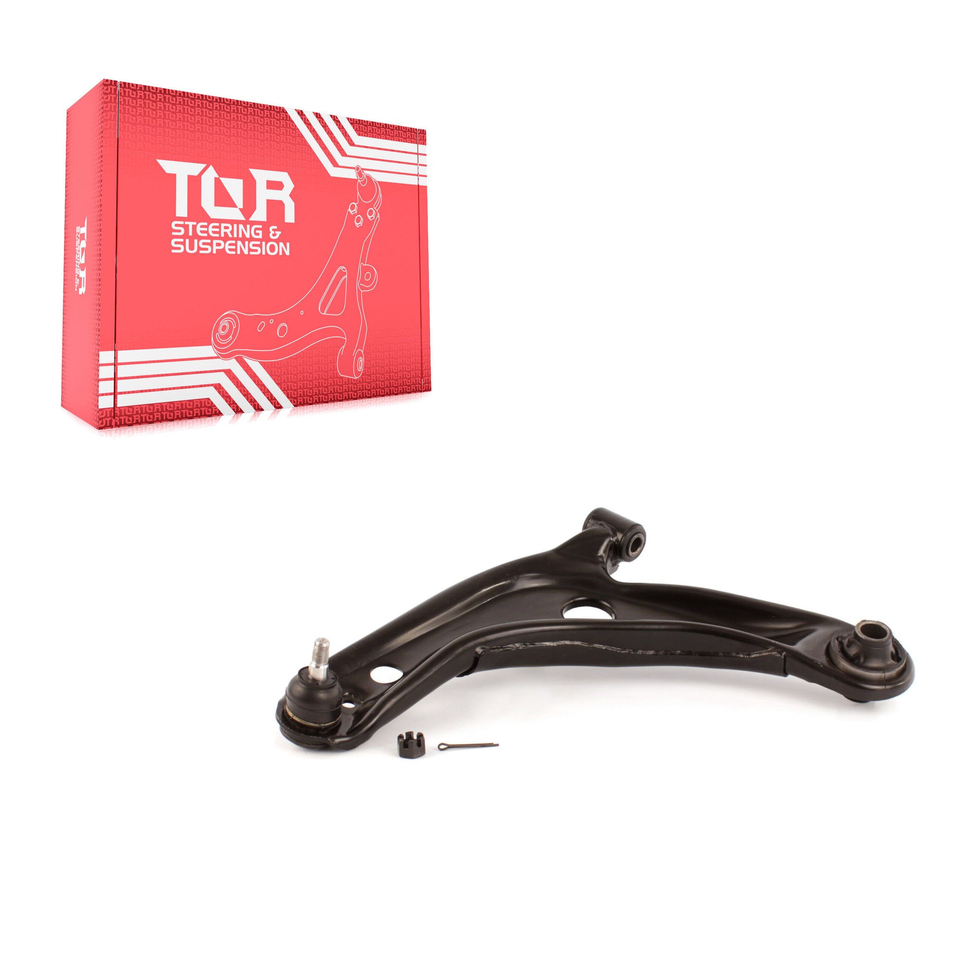 TOR TOR-CK620572 Suspension Control Arm and Ball Joint Assembly for 2006-2019 Toyota Yaris, Toyota Prius C, Scion xD - Front Left Lower