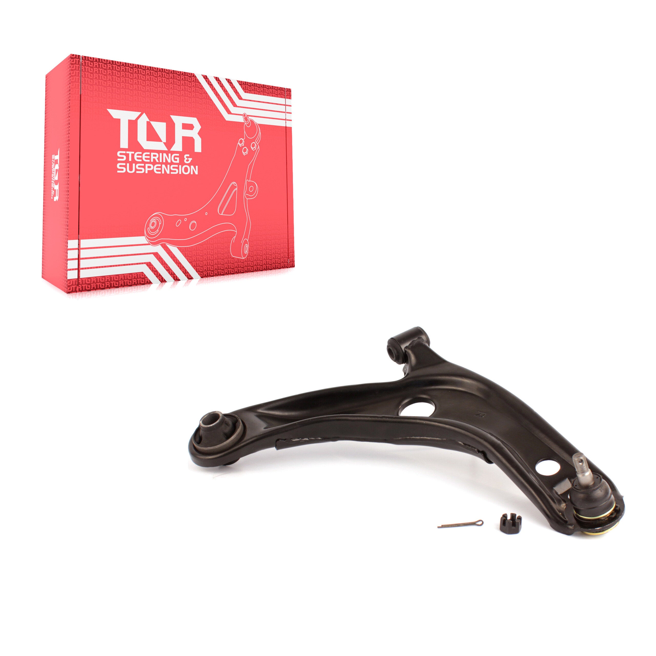 TOR TOR-CK620573 Suspension Control Arm and Ball Joint Assembly for 2006-2019 Toyota Yaris, Toyota Prius C, Scion xD - Front Right Lower