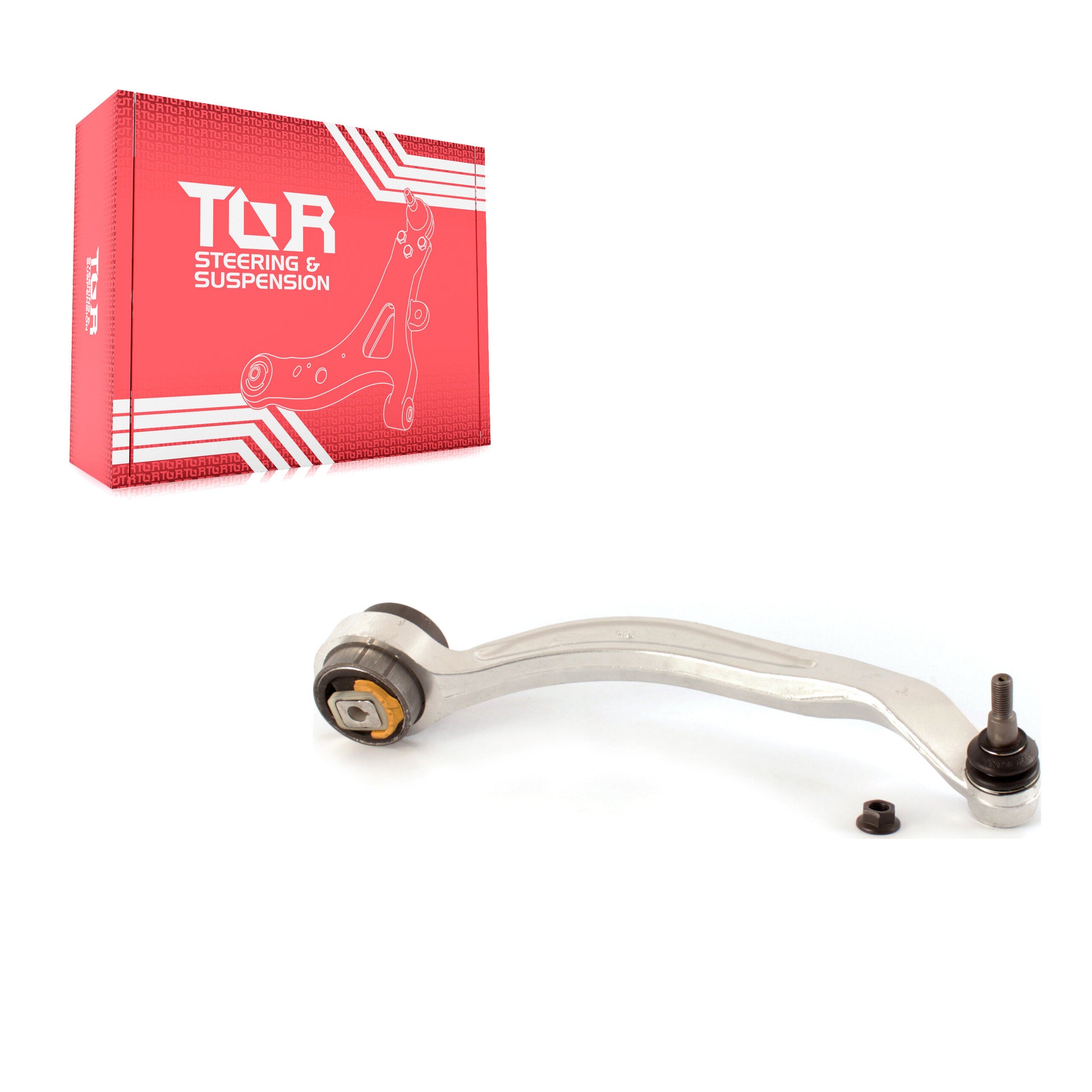 TOR TOR-CK80563 Suspension Control Arm and Ball Joint Assembly for 1996-2009 Audi S4, Audi RS4, Audi A4 - Front Right Lower Rearward