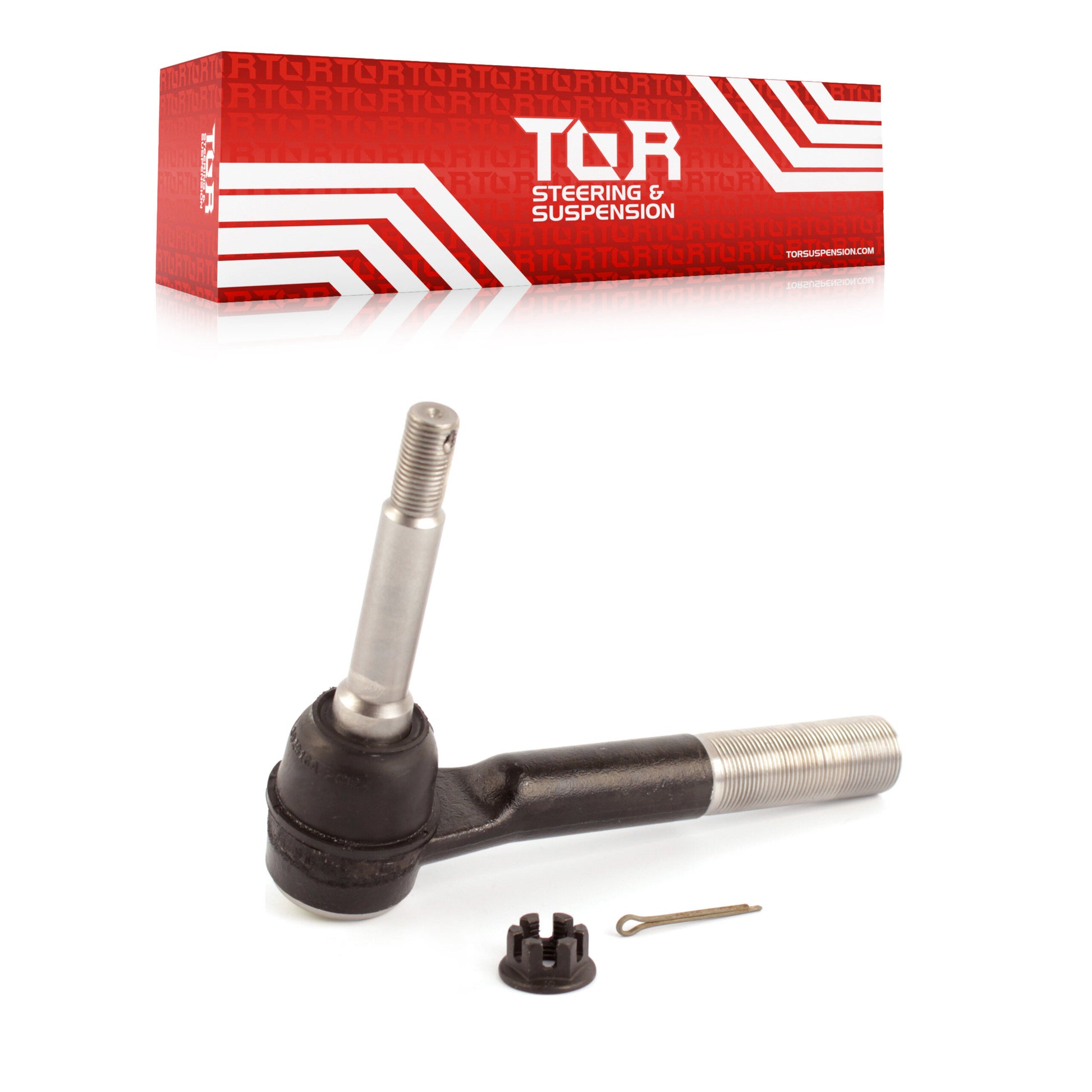 TOR TOR-DS300008 Steering Tie Rod End for 2005-2024 Ford F-600 Super Duty, Ford F-250 Super Duty, Ford F-350 Super Duty - Front Right Outer (Pitman Arm to Steering Arm)