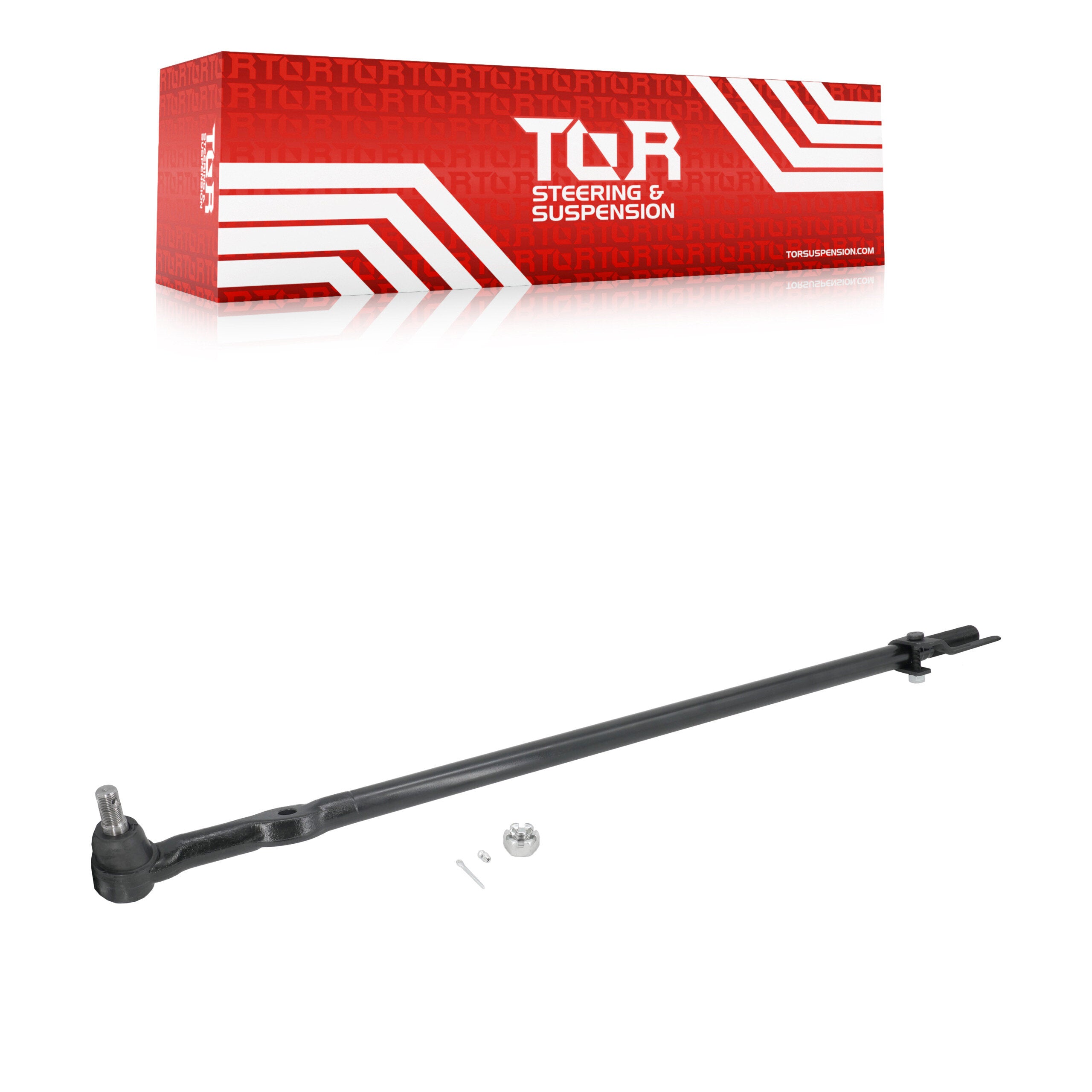TOR TOR-DS300041 Steering Drag Link for 2011-2022 Ford F-600 Super Duty, Ford F-450 Super Duty, Ford F-550 Super Duty - At Pitman Arm