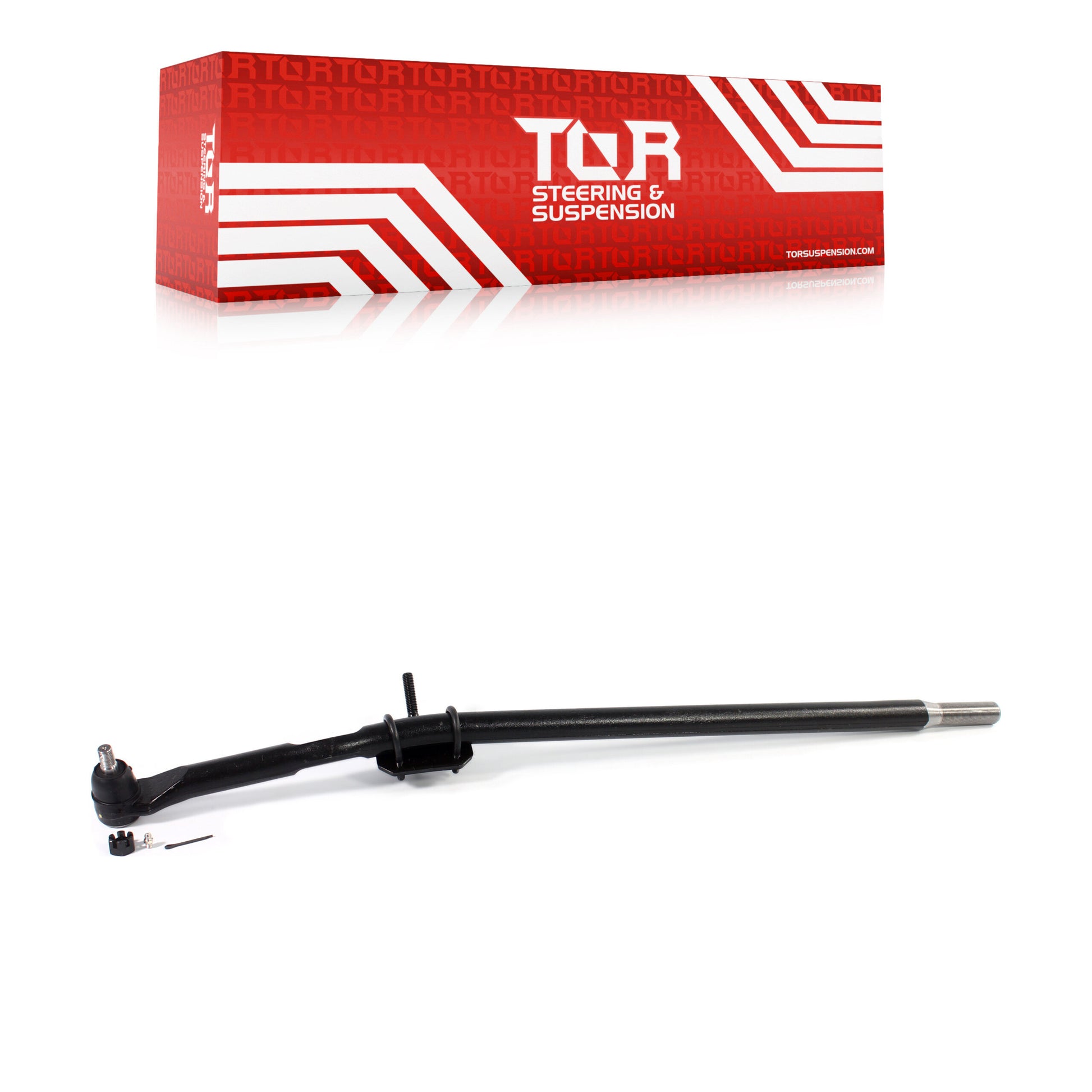 TOR TOR-DS300055 Steering Drag Link for 1992-2025 Ford E-350 Super Duty, Ford E-450 Super Duty, Ford E-350 Club Wagon - Front Right Inner (To Pitman Arm), Front Right Inner