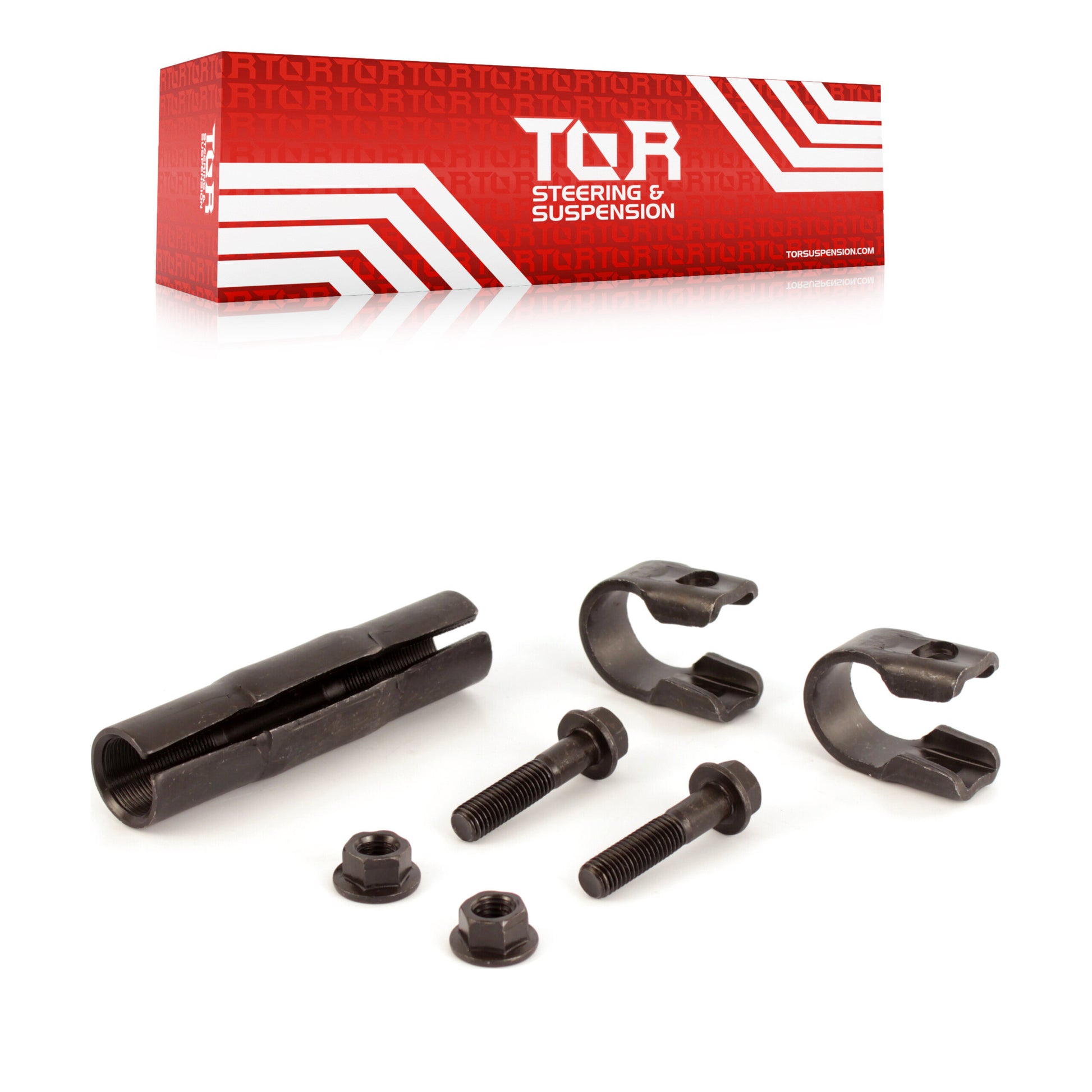 TOR TOR-ES2012S Steering Tie Rod End Adjusting Sleeve for 1980-2025 Ford E-350 Super Duty, Ford E-450 Super Duty, Jeep Wrangler JK - Front, Left (Pitman Arm to Connecting Tie Rod), Front Right